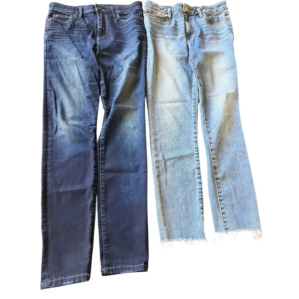 Lot of 2 Sam Edelman The Stiletto High Rise Skinny Jeans 29 Blue Stretch Casual